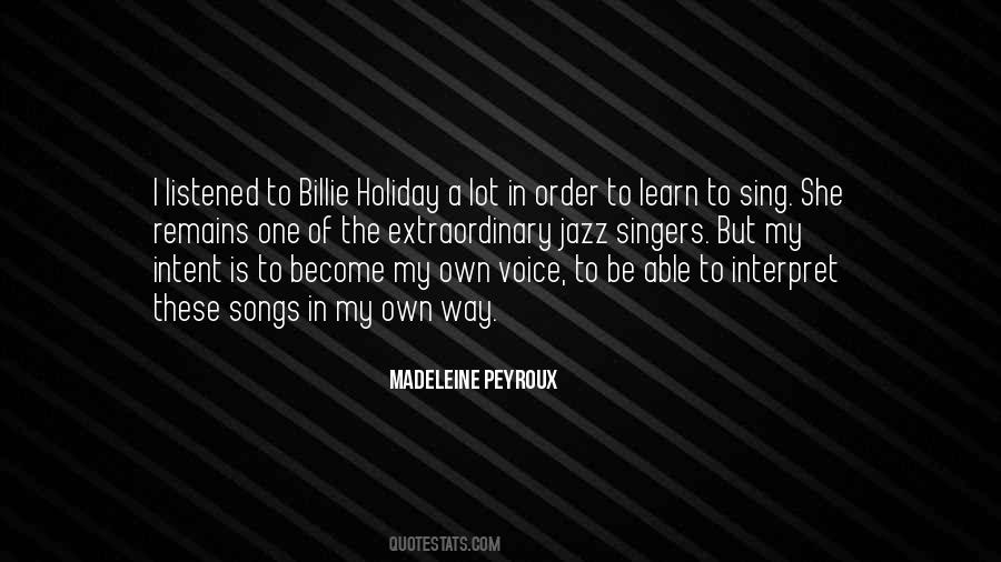 Quotes About Billie Holiday #838358