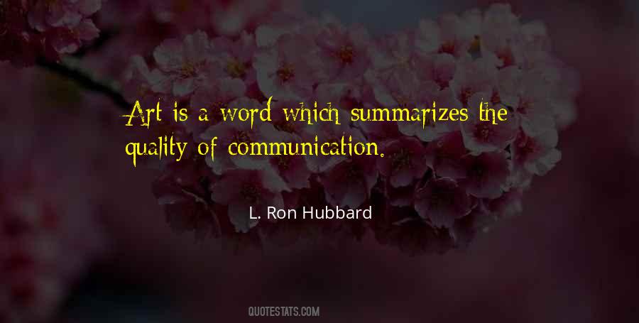 Ron Hubbard Quotes #194170