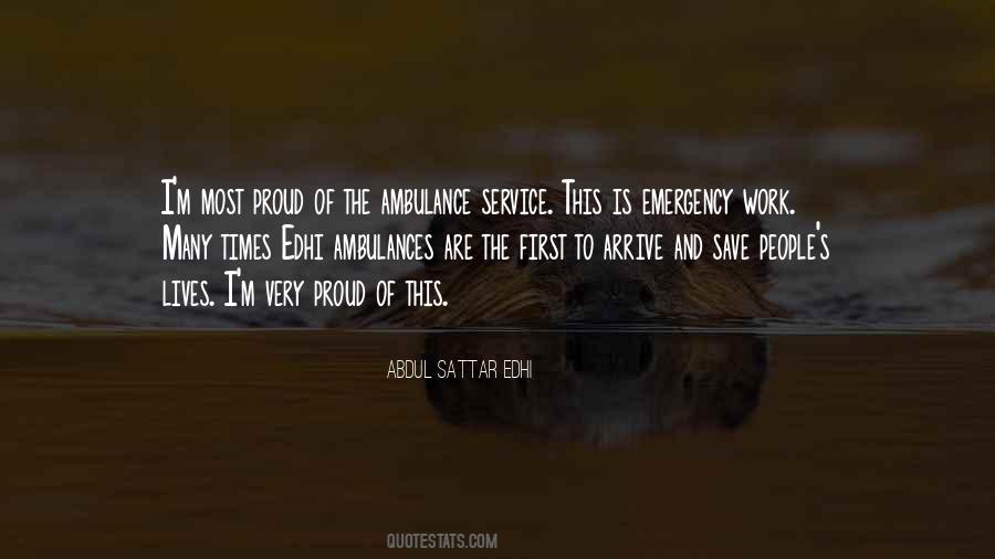 Quotes About Ambulances #1125352