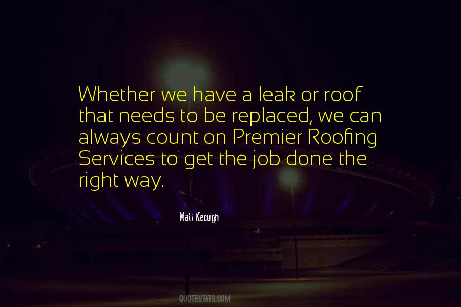 Roof Leak Quotes #1777663