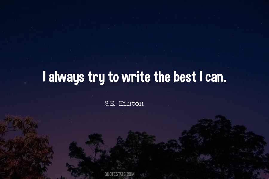 Quotes About S.e. Hinton #885012
