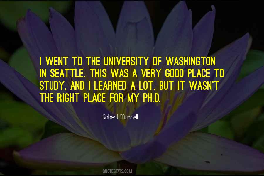 Quotes About University Of Washington #1251329