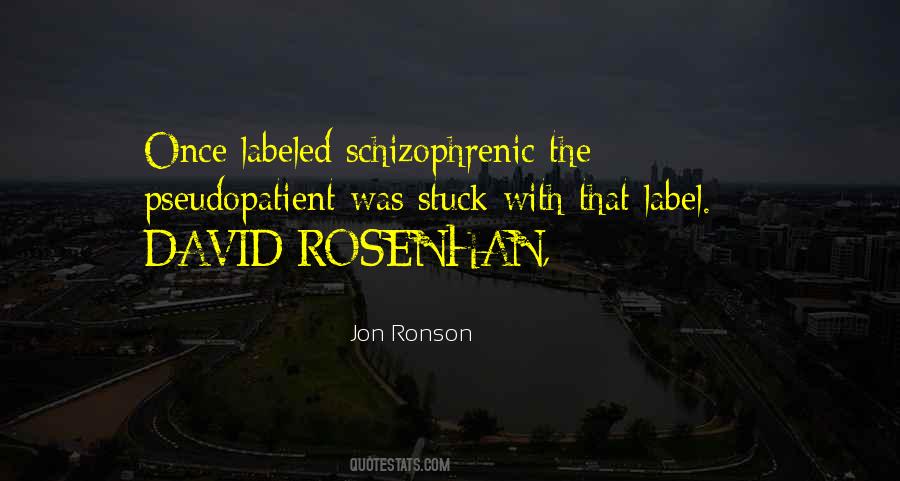 Rosenhan Quotes #21780