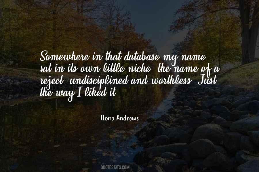 Quotes About Niche #1811361