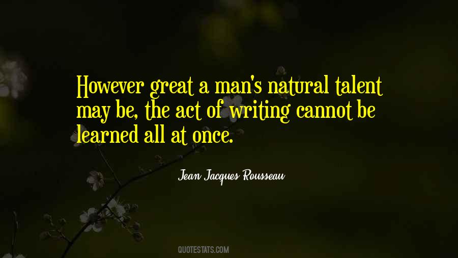 Rousseau's Quotes #204108