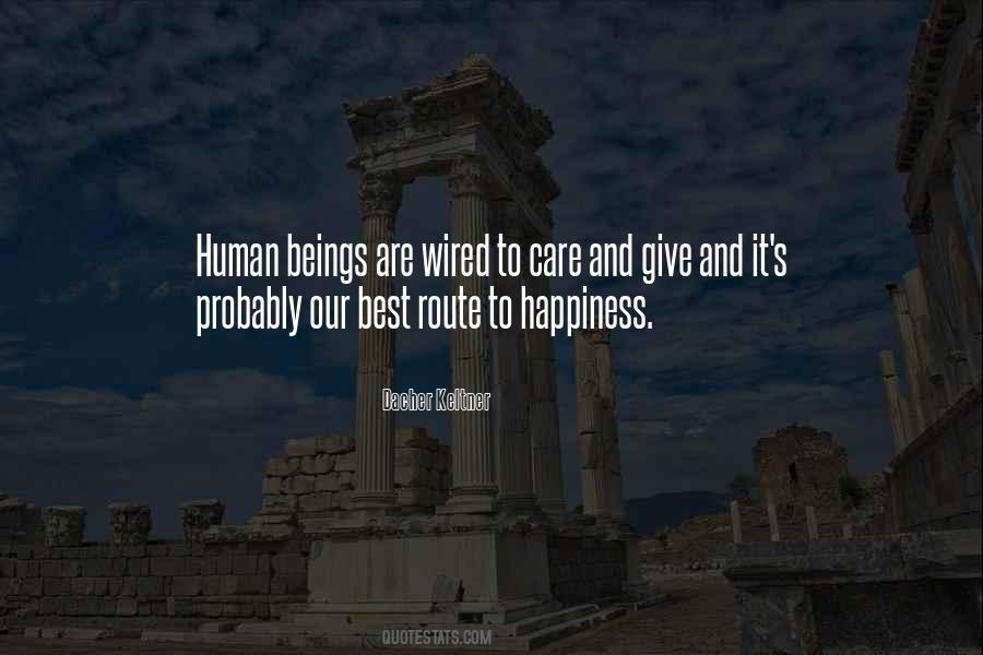 Route To Happiness Quotes #1313394
