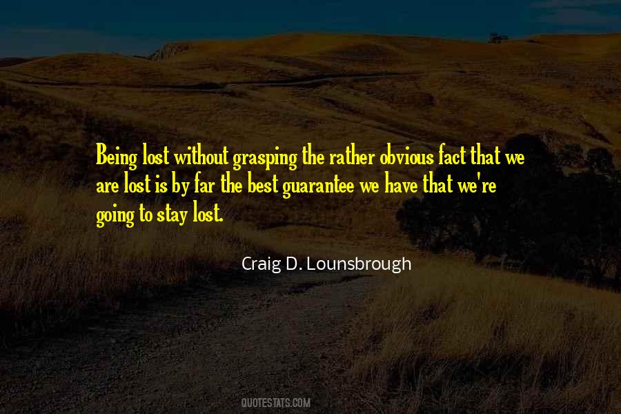 Quotes About Being Lost In The Past #3989