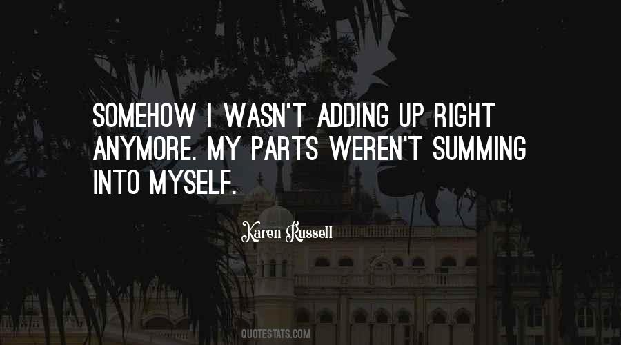 Quotes About Summing #1647963