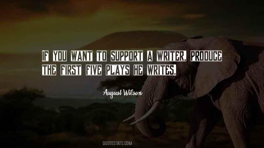 Quotes About August Wilson #498049