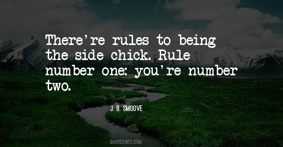 Rule Number One Quotes #105736