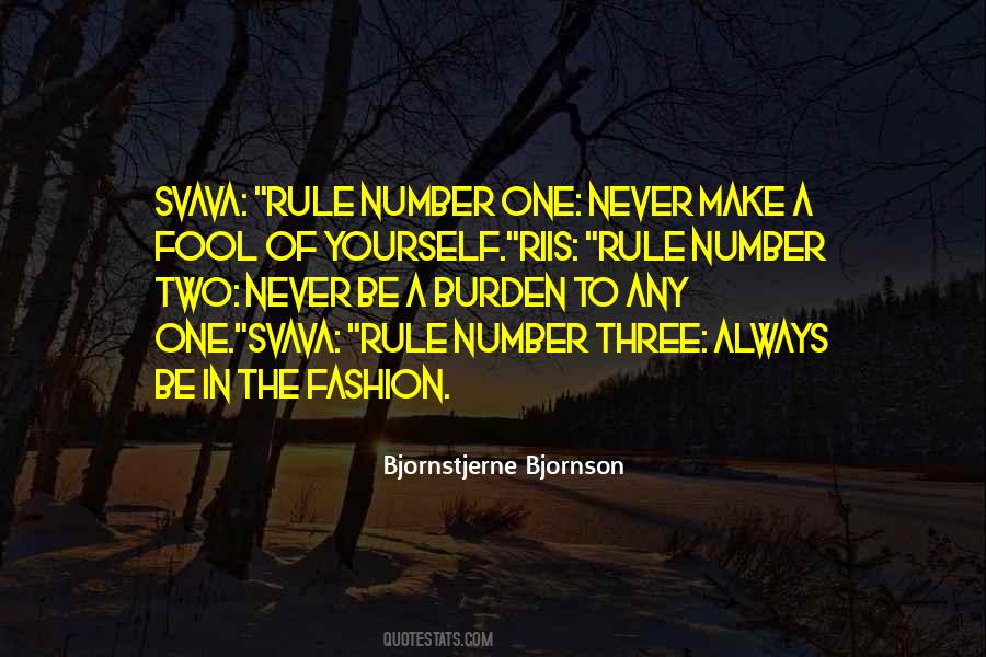 Rule Number One Quotes #1232093