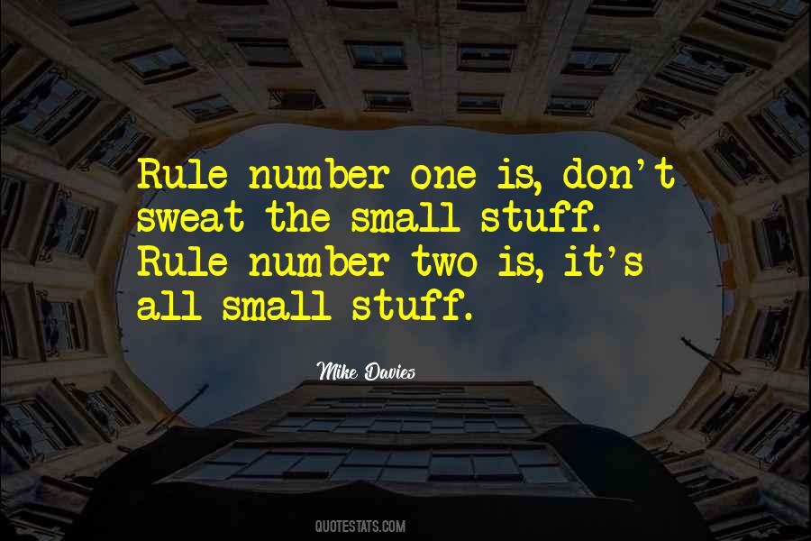 Rule Number One Quotes #626243