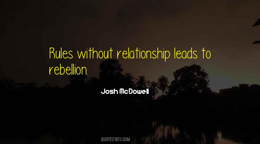 Rules Of Relationship Quotes #1537540