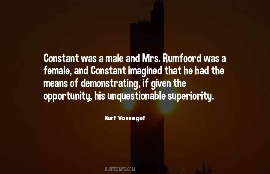 Rumfoord Quotes #479783