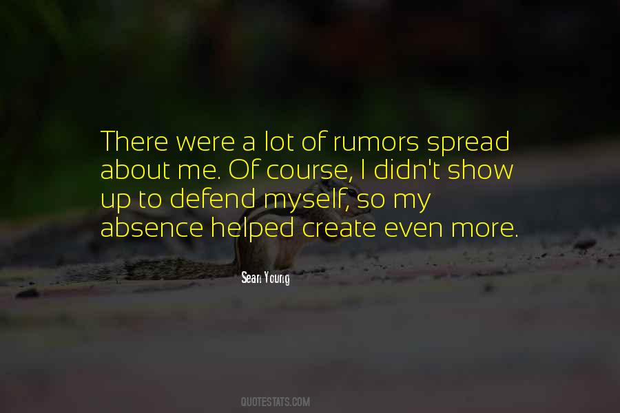 Rumors Spread Quotes #1046445