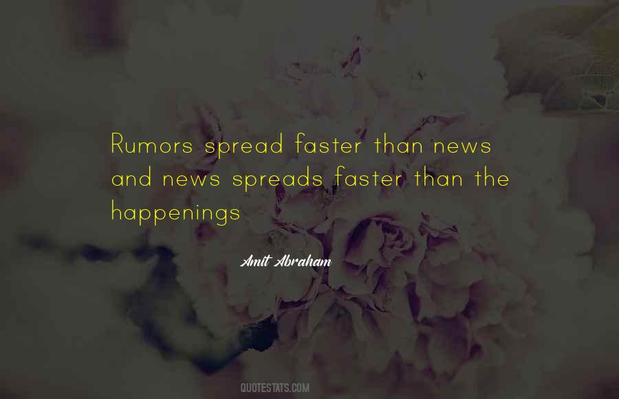 Rumors Spread Quotes #508597