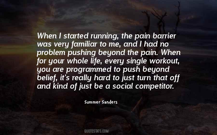 Running From Pain Quotes #1530273