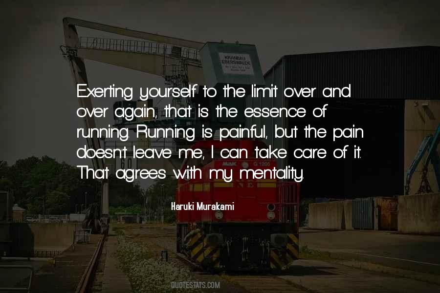 Running From Pain Quotes #1717423