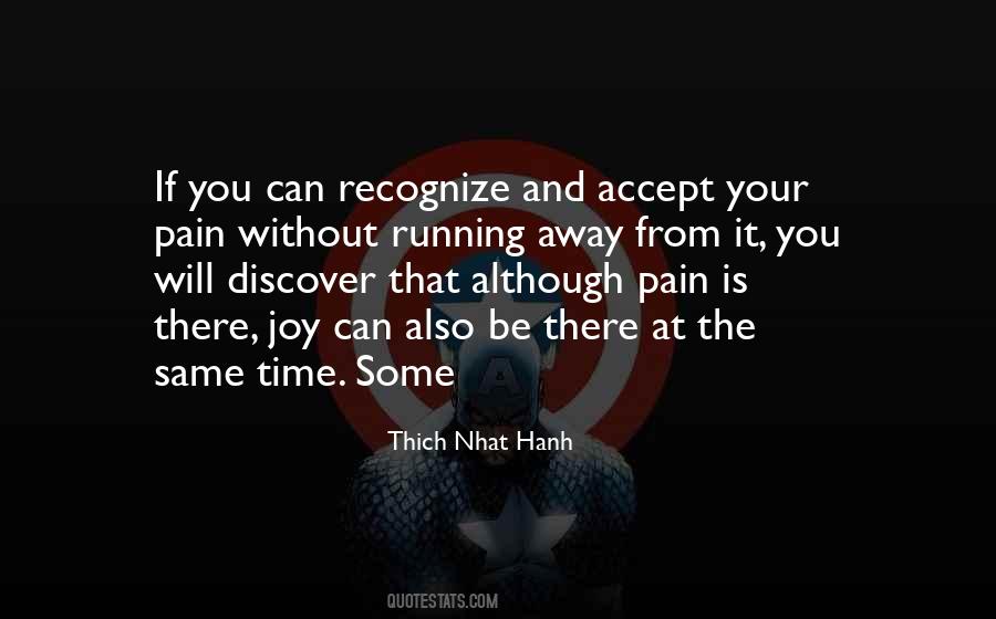 Running From Pain Quotes #887623