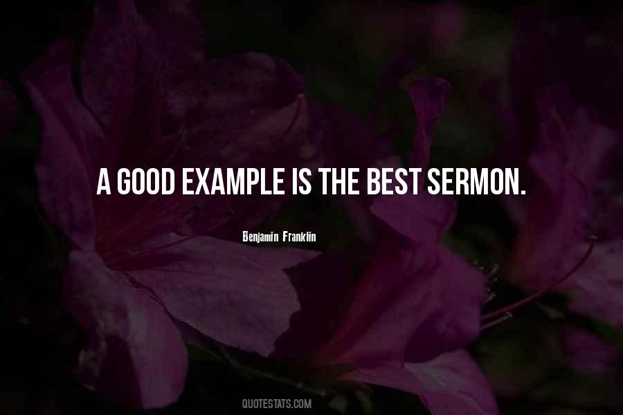 Quotes About A Good Sermon #1409363