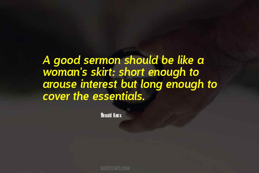 Quotes About A Good Sermon #964226