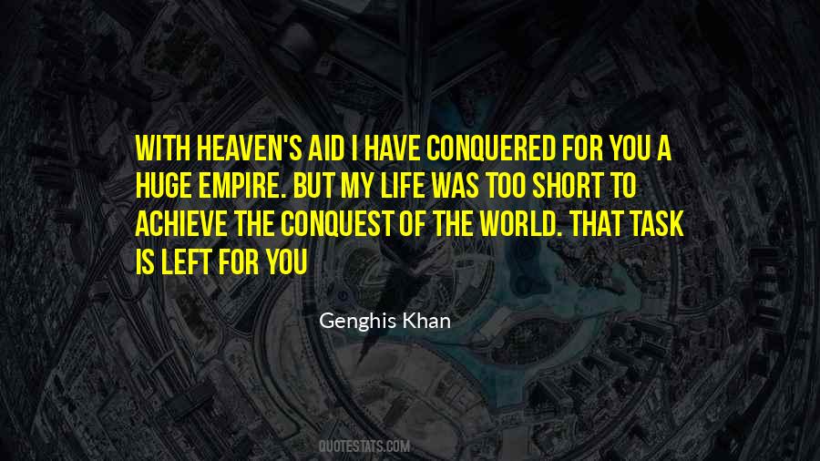 Quotes About Genghis Khan #1495608