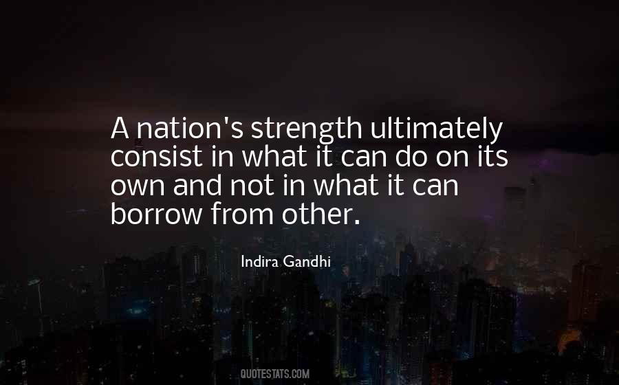 Quotes About Indira Gandhi #962967