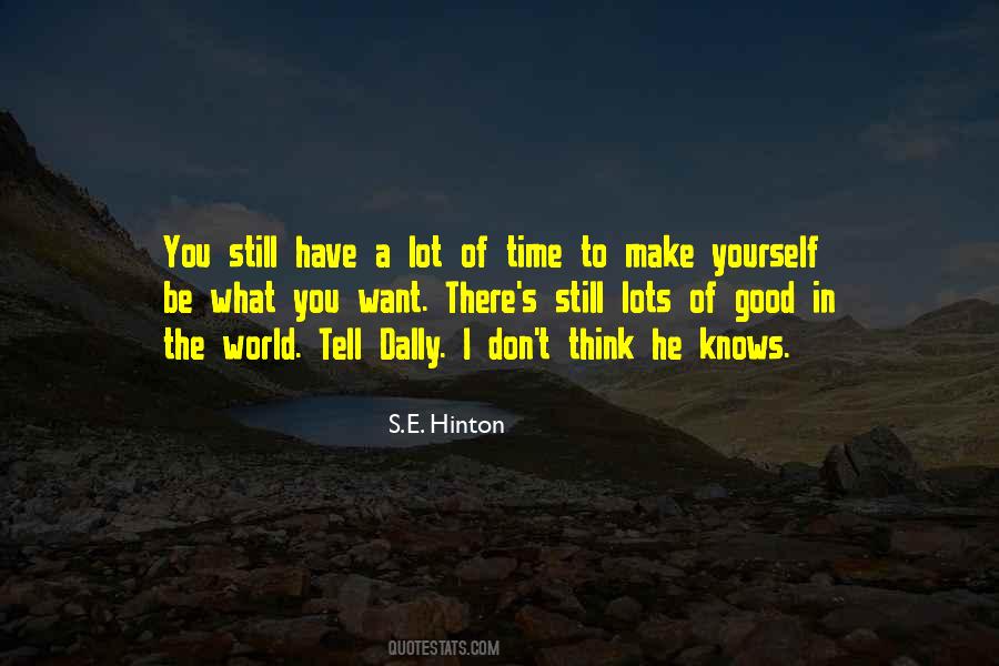 S E Hinton The Outsiders Quotes #166560