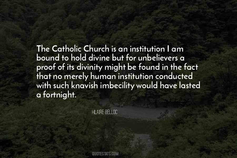 Quotes About The Catholic Church #1429277