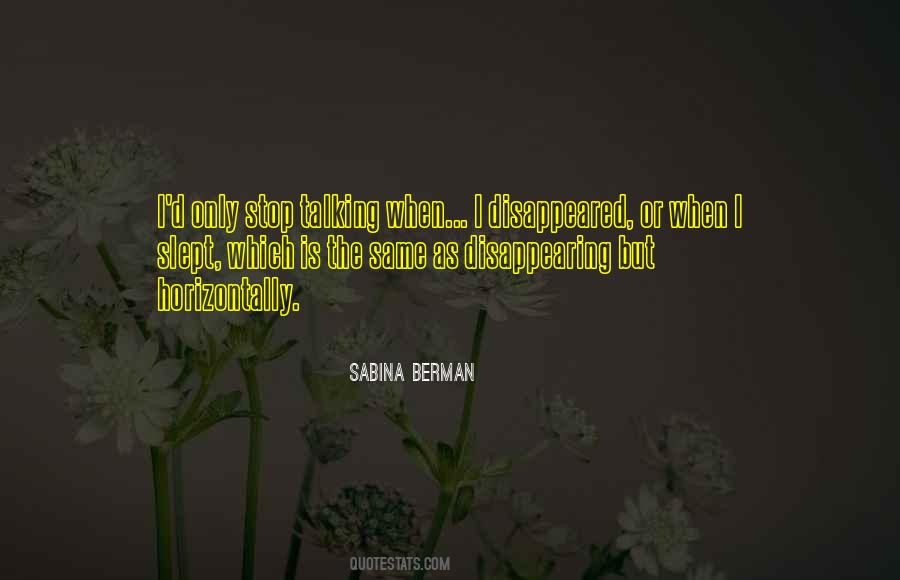 Sabina Quotes #1151941