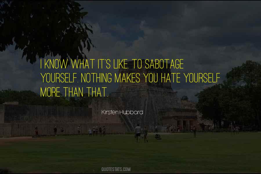 Sabotage Others Quotes #56830