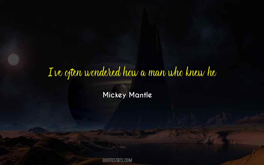 Quotes About Mickey Mantle #166687