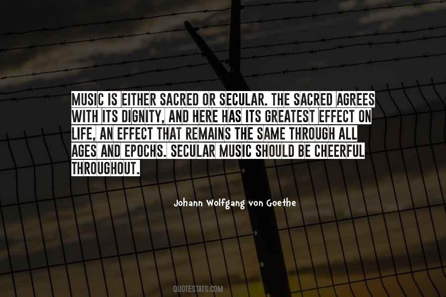 Sacred And Secular Quotes #219467