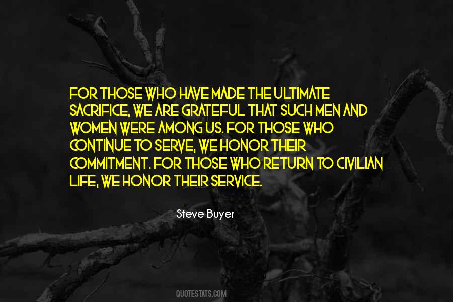 Sacrifice And Honor Quotes #805564