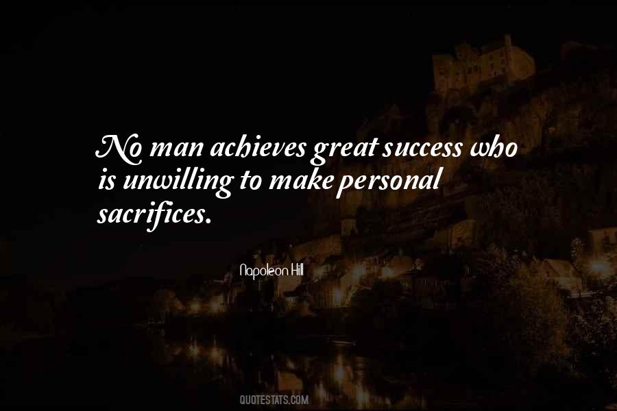 Sacrifice For Success Quotes #1087609