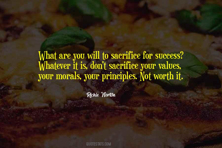 Sacrifice For Success Quotes #185744