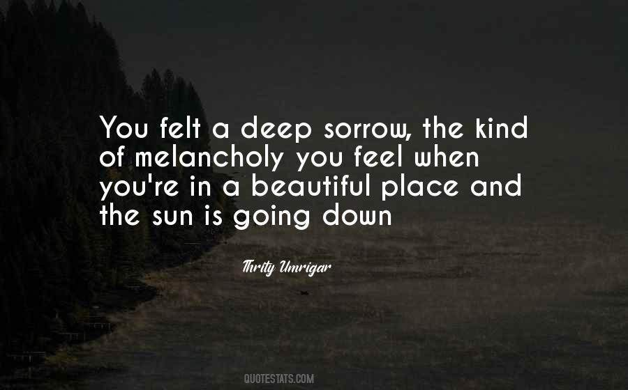 Sad And Deep Quotes #183270