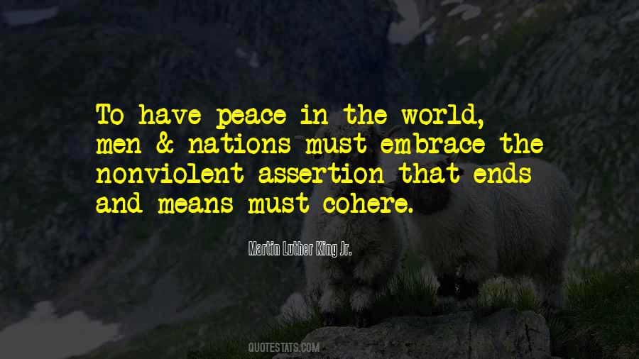 Quotes About A Nonviolent World #763087