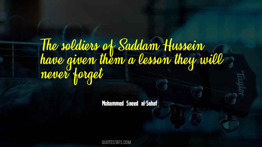 Saddam Quotes #1189702