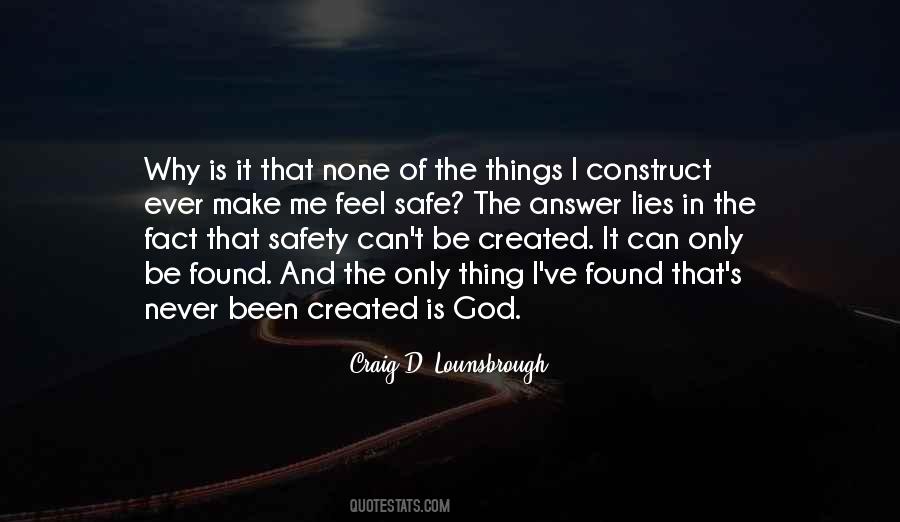 Safe And Secure Quotes #1253586
