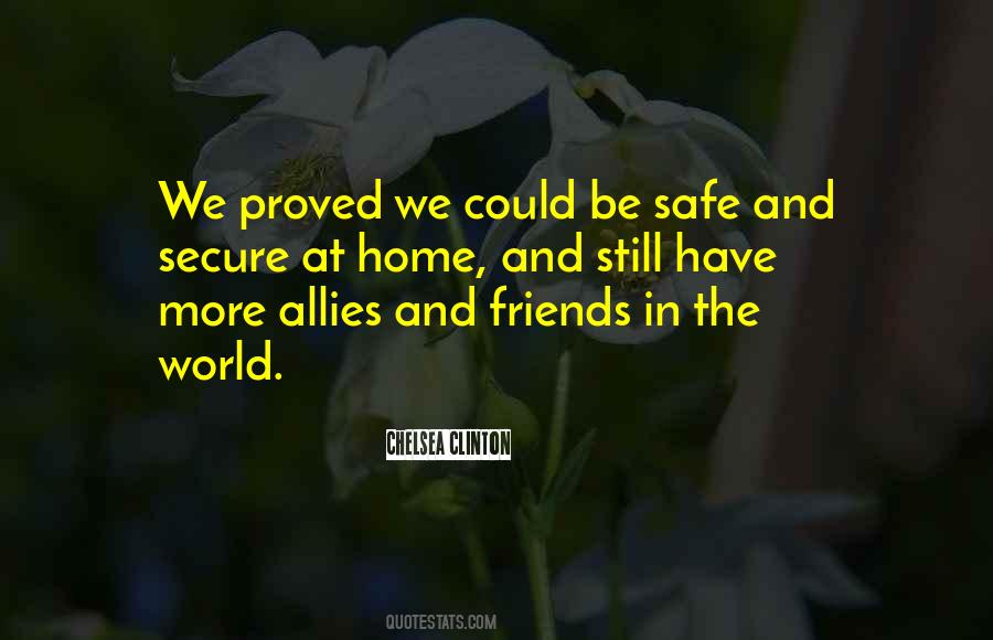 Safe And Secure Quotes #1875589