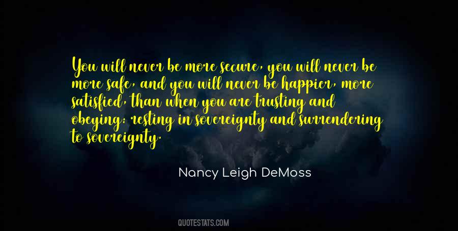 Safe And Secure Quotes #377127