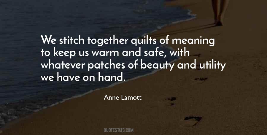 Safe And Warm Quotes #1446512