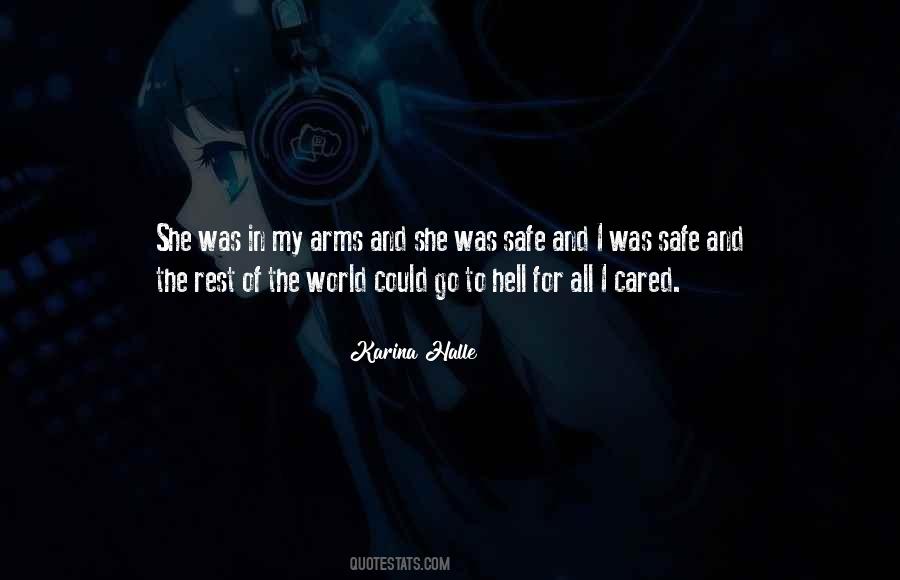 Safe In His Arms Quotes #525943