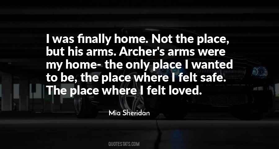 Safe In His Arms Quotes #994437
