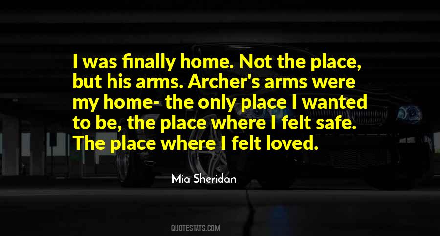 Safe In My Arms Quotes #994437