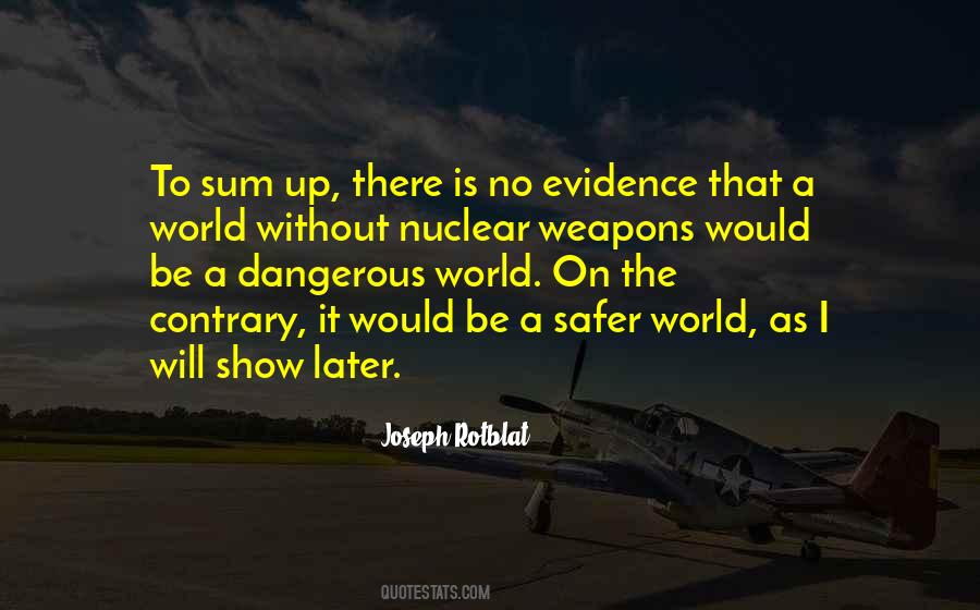 Safer World Quotes #1329088