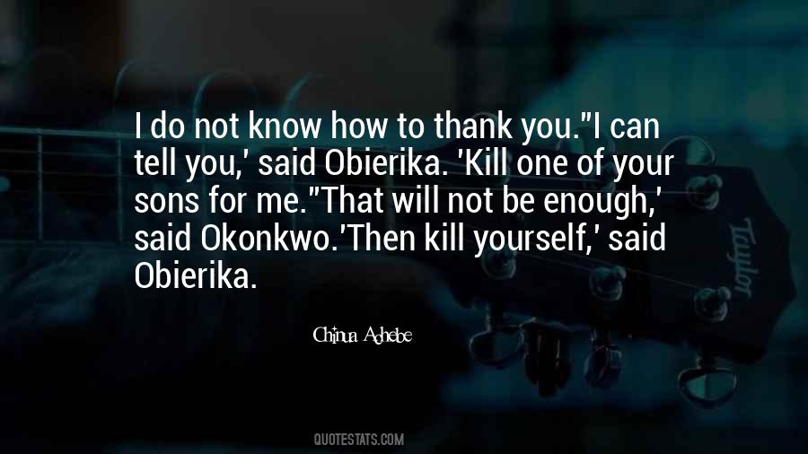Said Thank You Quotes #120966
