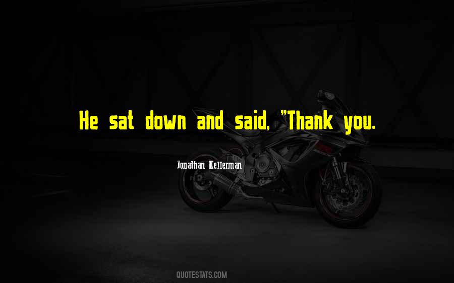Said Thank You Quotes #1311761