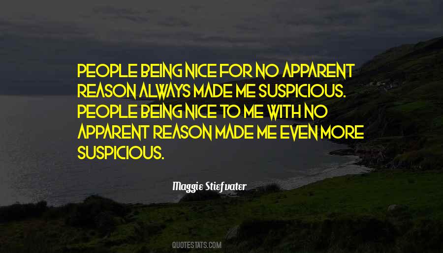 Quotes About Being Suspicious #257307